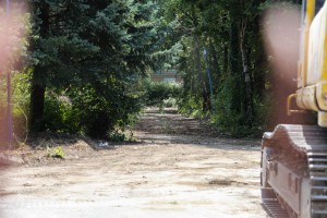 Radovi na raščišćavanju lokacije bivše kasarne "Kosta Nađ"