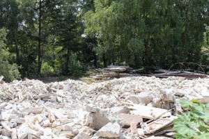 Radovi na raščišćavanju lokacije bivše kasarne "Kosta Nađ"