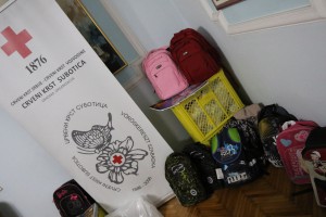 Konferencija za medije povodom prikupljenog školskog pribora za socijalno ugroženu decu