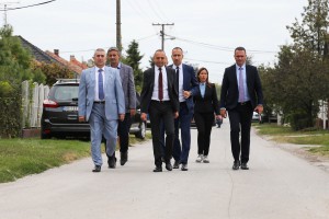 Obilazak radova na izgradnji kanalizacije u delu Mačvanske ulice