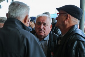 Polaganje venaca na Spomen ploču oslobodiocima Subotice