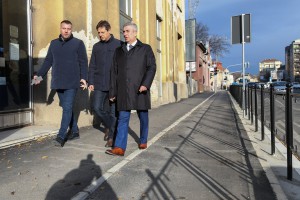 Obilazak rekonstruisane saobraćajnice u delu Ulice Maksima Gorkog