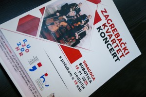 Najava gostovanja zagrebačkog kvarteta u subotičkoj Sinagogi