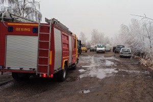 Požar u automehaničarskoj radionici u Kosovskoj ulici