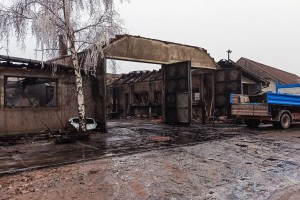 Požar u automehaničarskoj radionici u Kosovskoj ulici