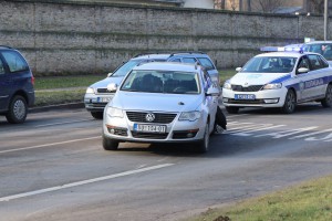 Saobraćajna nezgoda kod Medicinske škole