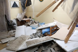 Obilazak porodičnog objekta na koji se obrušio deo zida susedne kuće