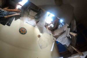 Obilazak porodičnog objekta na koji se obrušio deo zida susedne kuće