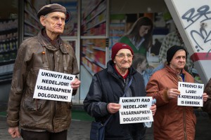 "I trgovci su ljudi" - protest udruženja "Solidarnost"