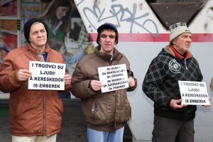 "I trgovci su ljudi" - protest udruženja "Solidarnost"