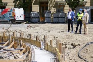 Radovi na izgradnji nove parterne fontane