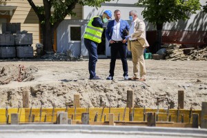 Radovi na izgradnji nove parterne fontane