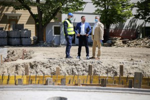 Radovi na izgradnji nove parterne fontane