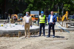 Radovi na izgradnji nove parterne fontane