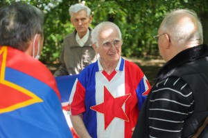 Polaganje venaca na spomen bistu Josipu Brozu Titu u Mini Jugoslaviji