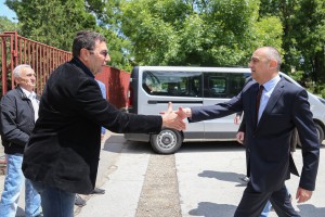 Obilazak izgrađenog otvorenog rukometnog terena u OŠ „Sveti Sava“