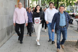 Predaja izborne liste stranke "Ratni veterani za Srbiju" Subotica