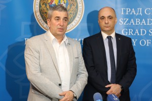 Prijem za predsednika Zajedničkog veća opština iz Vukovara, Srđana Jeremića