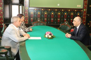 Prijem za predsednika Zajedničkog veća opština iz Vukovara, Srđana Jeremića