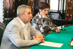 Prijem za predsednika Zajedničkog veća opština iz Vukovara, Srđana Jeremića