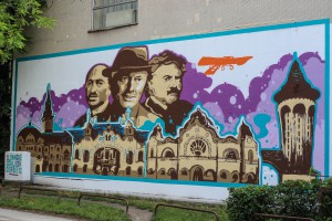 Mural u čast Jakaba, Komora i Rajhla