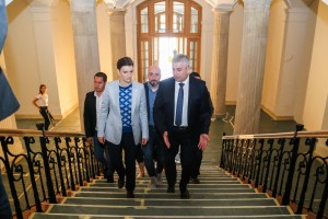 Obilazak radova na izgradnji Narodnog pozorišta