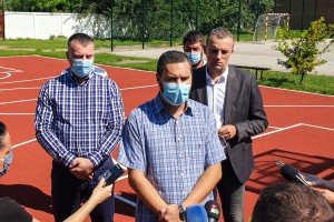 Novi košarkaški teren u dvorištu OŠ "Kizur Ištvan"