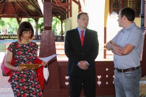 Obraćanje povodom postavljanja informativnih tabli i preseka godišnjih rezultata projekta "Ecolacus"