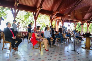 Obraćanje povodom postavljanja informativnih tabli i preseka godišnjih rezultata projekta "Ecolacus"