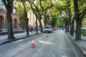 Pripreme za početak radova na rekonstrukciji kolovoza oko Sinagoge i pored Gimnazije