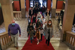 Obeležavanje Dečje nedelje - prijem za učenike u Gradskoj kući i puštanje balona na Trgu