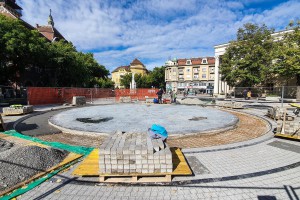 Radovi na zaštiti nove fontane