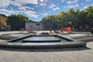 Radovi na zaštiti nove fontane