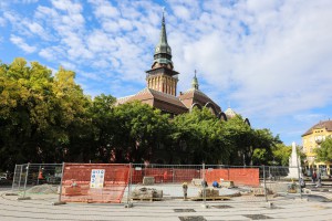 Radovi na zaštiti nove fontane