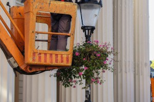 Postavljanje novogodišnje svetlosne dekoracije