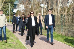 Obilazak radova na izgradnji biciklističke staze uz obalu Palićkog jezera