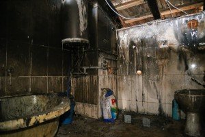 Obilazak izgorele kuće u Malom Bajmoku