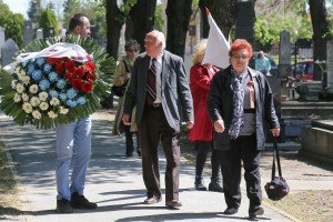 Polaganje venaca u Spomen parku povodom Dana pobede nad fašizmom