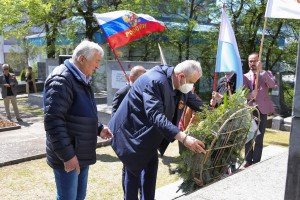 Polaganje venaca u Spomen parku povodom Dana pobede nad fašizmom