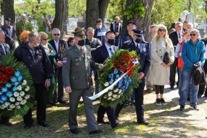 Polaganje venaca u Spomen parku povodom Dana pobede nad fašizmom