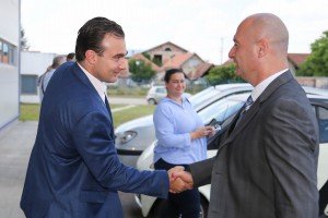 Gradonačelnik Bakić i pokrajinski sekretar Ivanišević u obilasku Privredne zone Mali Bajmok