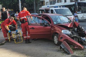 Saobraćajna nezgoda na raskrsnici kod Nove opštine