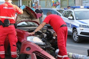 Saobraćajna nezgoda na raskrsnici kod Nove opštine