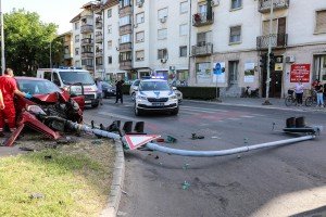 Saobraćajna nezgoda na raskrsnici kod Nove opštine