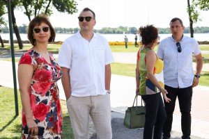 Otkrivanje turističkih tabli Lajošu Vermešu na Paliću