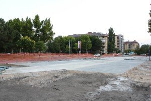Radovi na rekonstrukciji parkinga ispred Hale sportova
