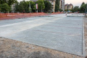 Radovi na rekonstrukciji parkinga ispred Hale sportova