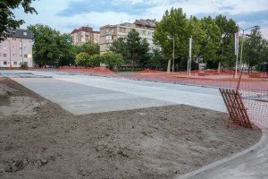 Radovi na rekonstrukciji parkinga ispred Hale sportova