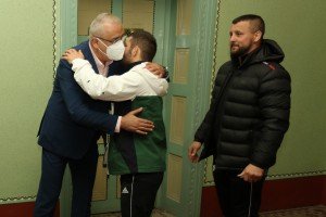 Prijem kod gradonačelnika za rvače Spartaka