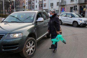 Protest blokiranjem raskrsnice kod hotela "Patria"